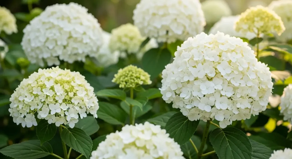 Hydrangea plant showing yellow leaves from overwatering or lack of nutrients in garden setting