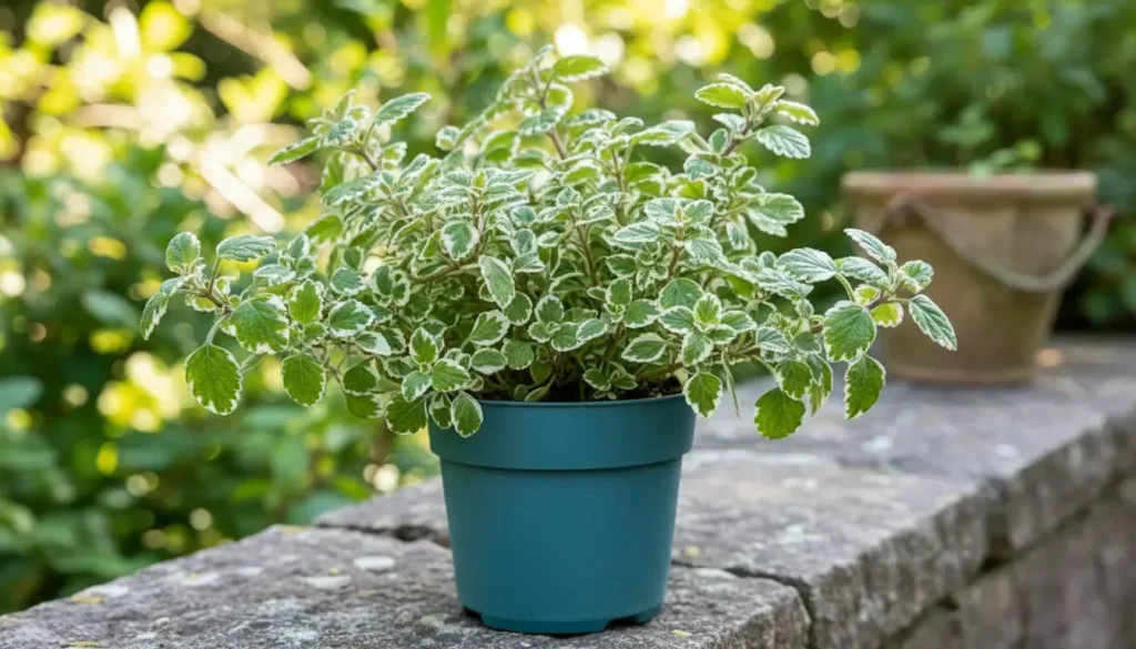 Swedish ivy plant with glossy cascading leaves in a pot, showing proper care and healthy growth